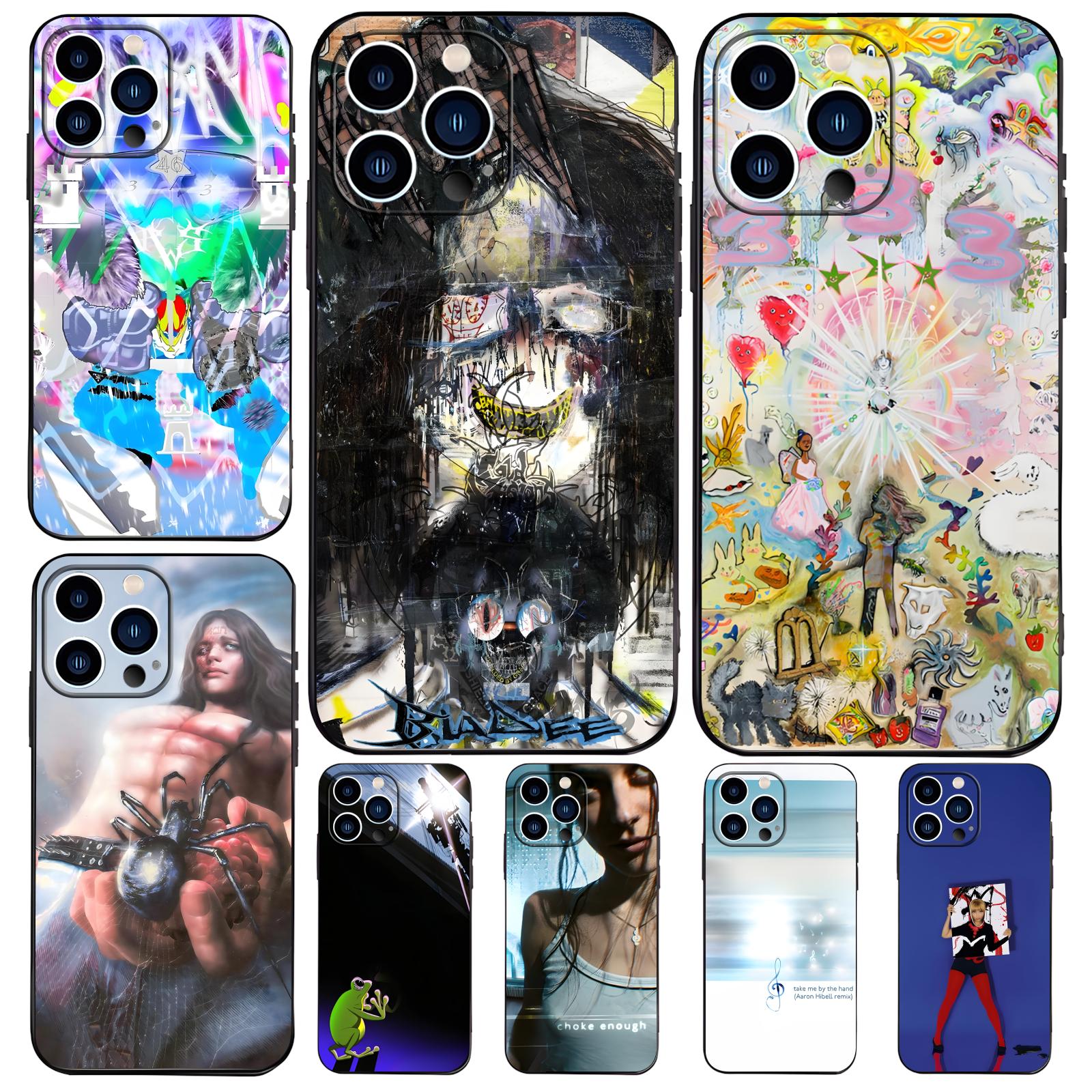 Phone Cases Iphone 13 - Coque de téléphone anti-chute souple noire